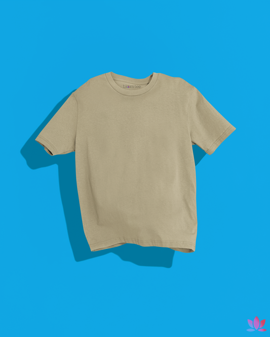 'Basic' Bloom Tee (Beige)